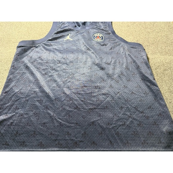 Paris Saint Germain x Air Jordan PSG Mesh Jersey Men's XL Navy Blue - Picture 7 of 13